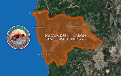 Tolowa Dee-ni’ Nation traditional lands map
